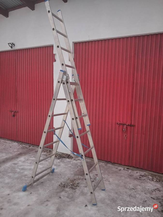 Drabina aluminiowa 3x7 stan używana mazowieckie Wyszogród sprzedam