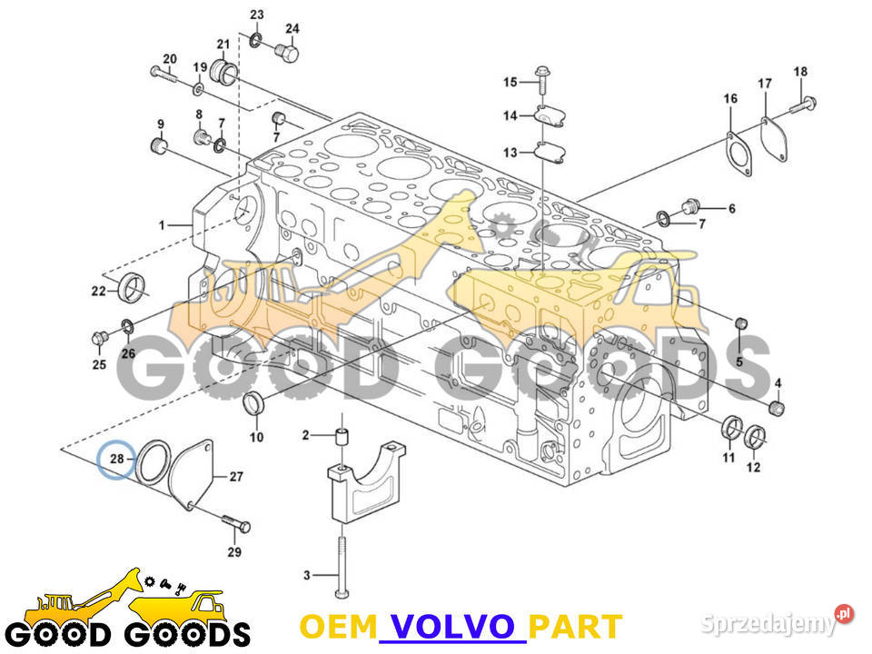 VOLVO ORING D4D D6D D7D 20412359 Władysławów sprzedam