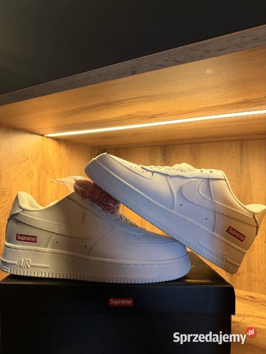 Nike Air Force 1 Supreme Białe Rozmiar 42 Bralin