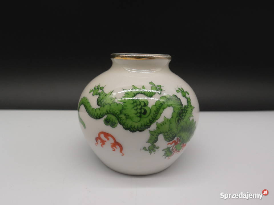 Porcelanowy wazonwazonik Meiner Handmalerei wielkopolskie Raszków sprzedam