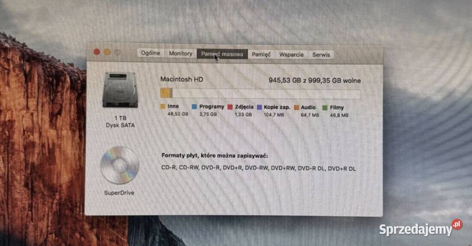 Komputer iMac 24 początek 2009 Procesor 293 GHz Warszawa