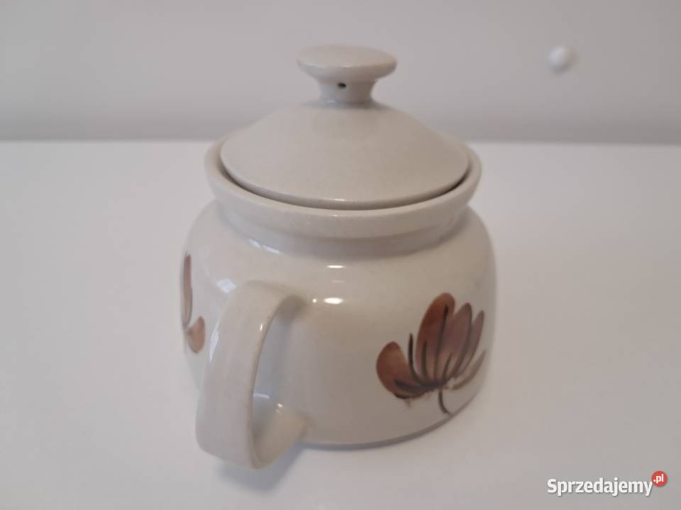 Czajniczek do herbaty ceramiczny z Mirostowic Porcelana i szkło Antyki, Sztuka, Kolekcje małopolskie Kraków