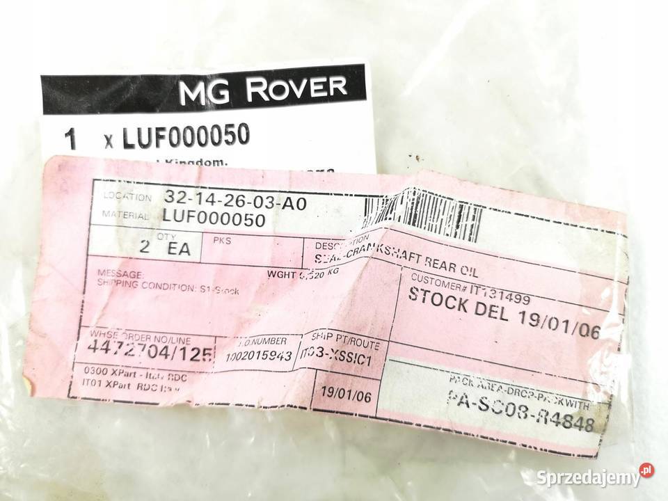 USZCZELNIACZ WAŁU TYLNY ROVER 200 25 14 sprzedam