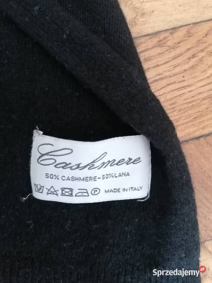 Szalik czarny firma Cashmere Uniseks Gdańsk