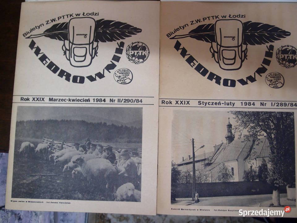 Biuletyn PTTK Wędrownik lata 80te PRL Łódź