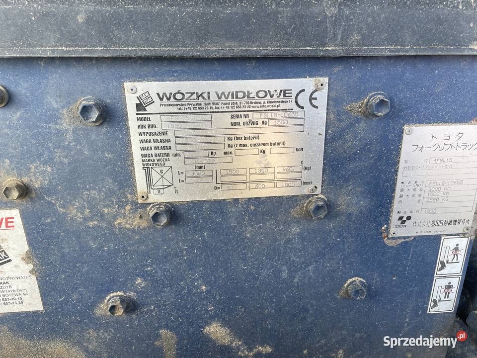 wózek widłowy Toyota Dębina