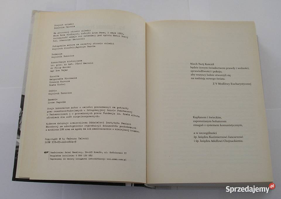 KSIĘŻA WOBEC BEZPIEKI TADEUSZ ISAKOWICZZALESKI Łódź