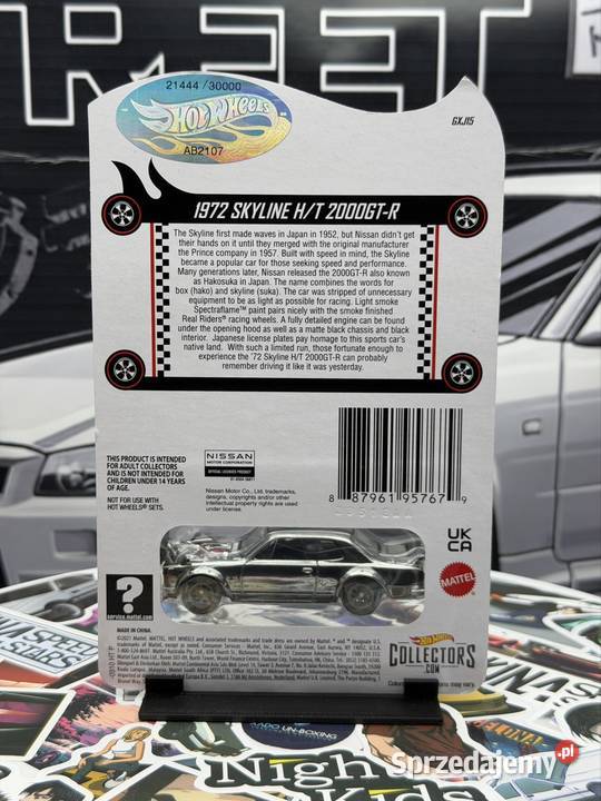 Hot Wheels RLC 1972 Skyline HT 2000GTR Zamac BOX dolnośląskie Wrocław
