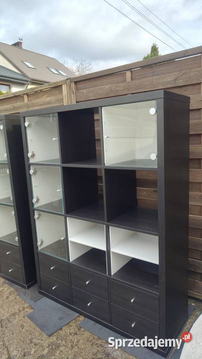 Regał IKEA Kallax 4x3 czarnobrąz witryna Warszawa sprzedam