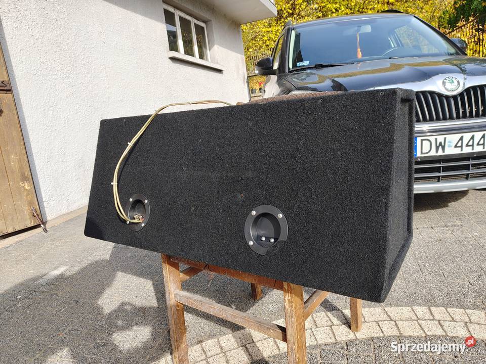 Skrzynia basowa bassowa subwoofer tuba dual 2x Głośniki śląskie Niegowonice sprzedam