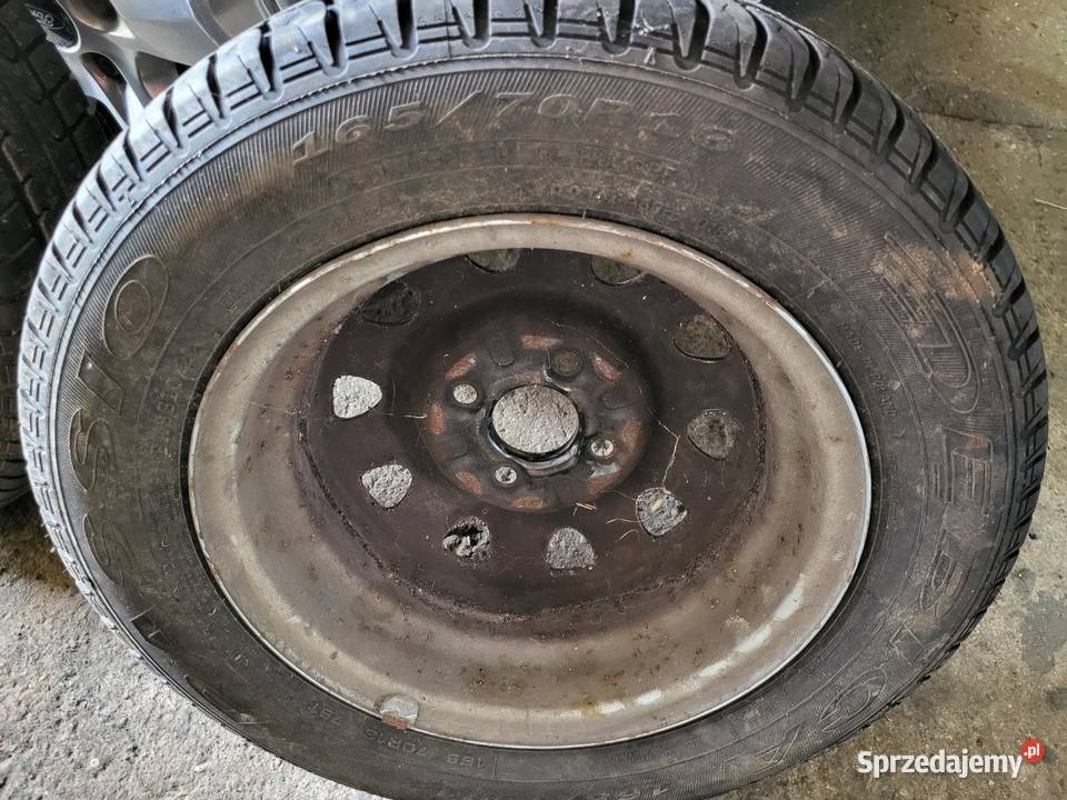 Koło felga 4x100 opony 16570 13 vw seat skoda Pułtusk