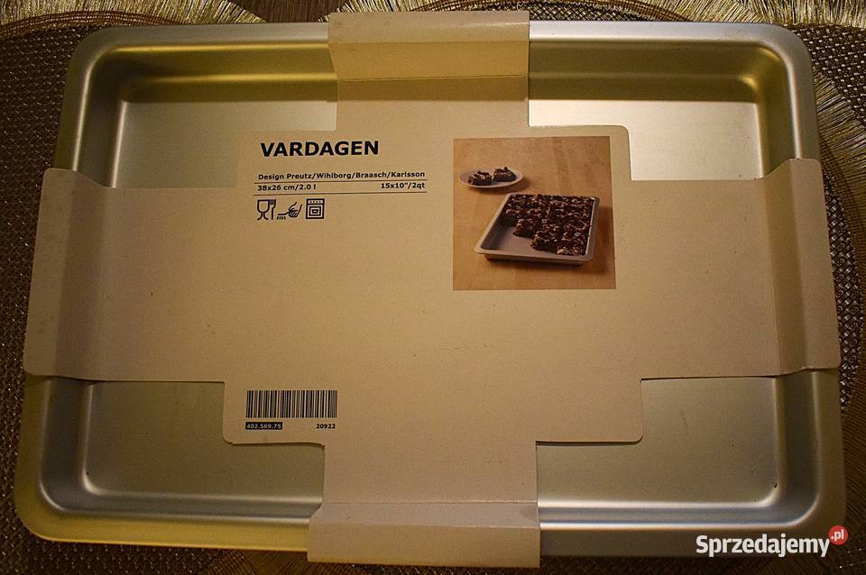 Forma do pieczenia blacha do pieczenia srebrna Chełmno