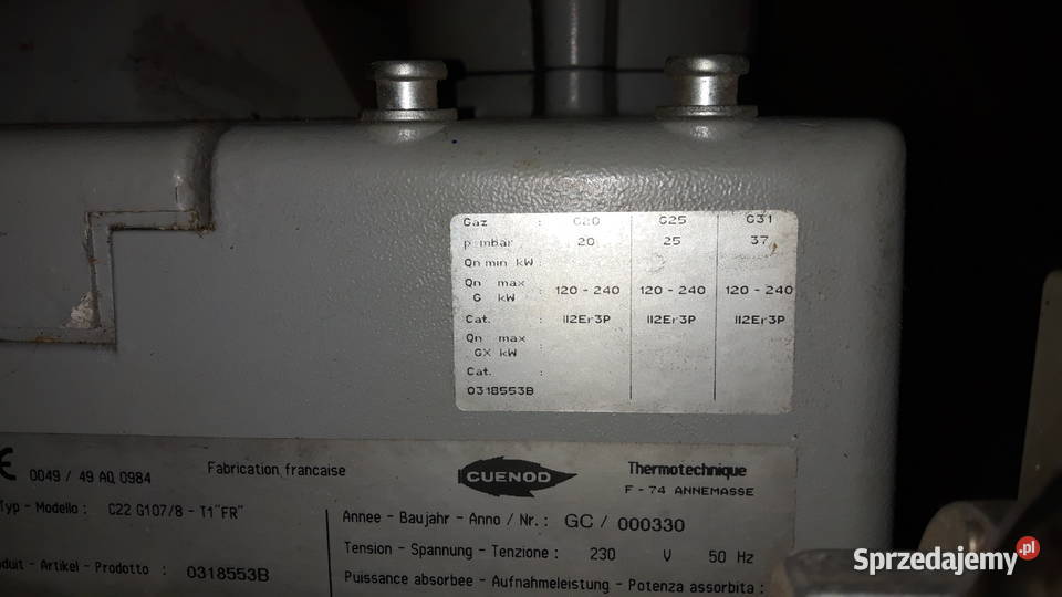 Palnik gazowy Cuenod C22 120 240 kW