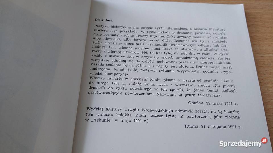 Pętlą las wiersze oliwskie Stanisław Dąbrowski Gdańsk