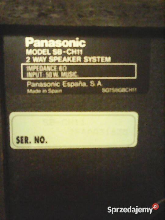 Kolumna głośnikowa Panasonic SBCH11 Radom