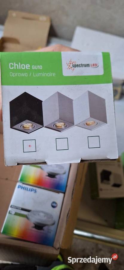 Oprawa nadtynkowa CHLOE GU10 kwadrat czarny Myszków