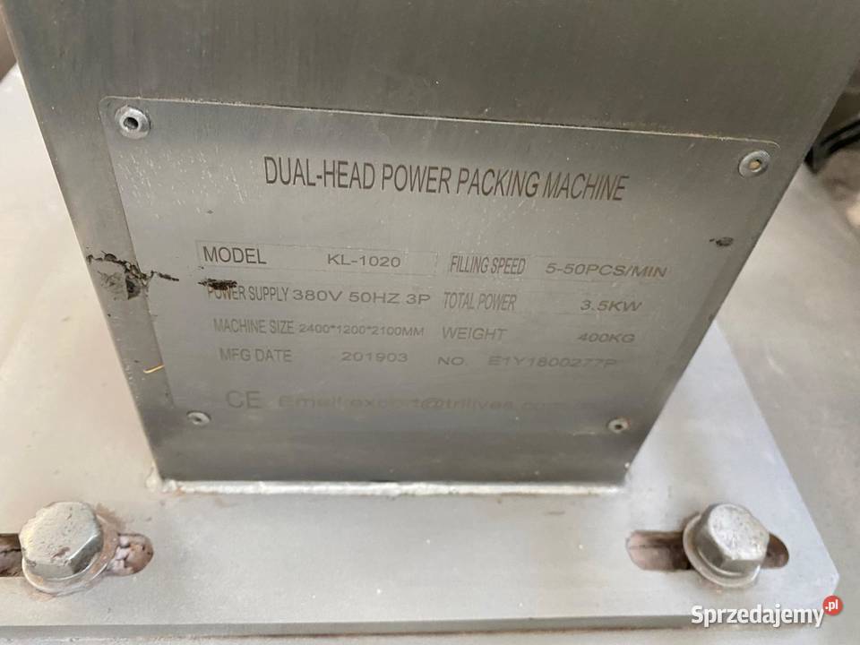 Dozownik podwójny DualHead Power Packing Machine Zambrów