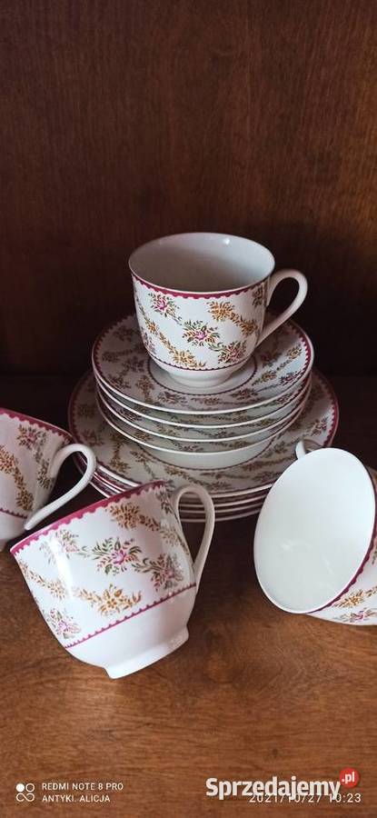 Filiżanka z talerzykiem deserowym Łomonosow Gdańsk