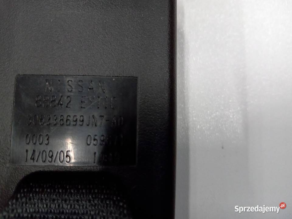 ZAPINKA PASA BEZPIECZEŃSTWA NISSAN QASHQAI I J10 Nowy Tomyśl