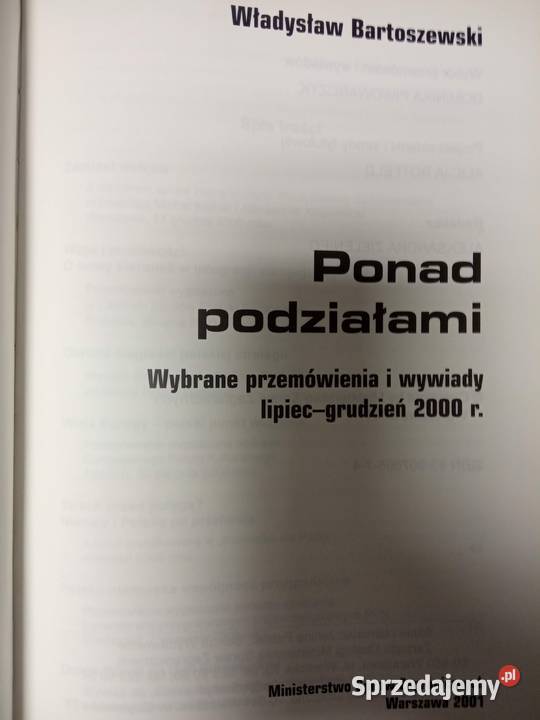 Ponad Podziałami Książki Antykwariat Outlet Używane Warszawa Sprzedajemypl 9210