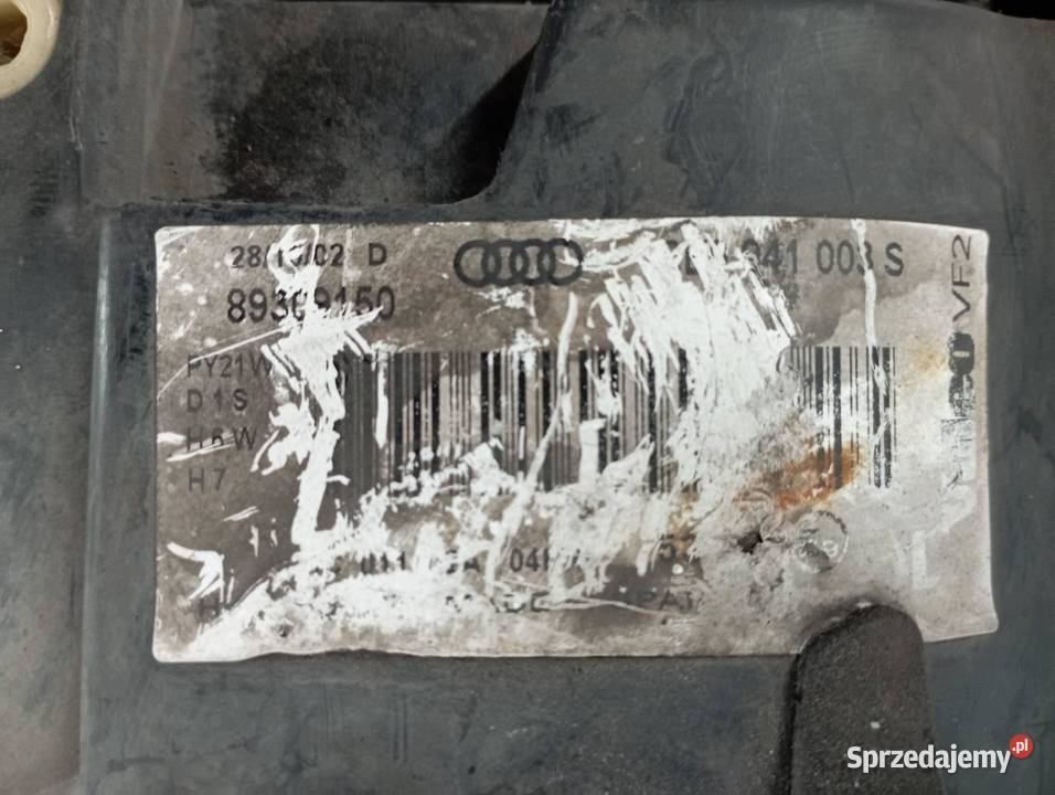 LAMPA PRZÓD LEWA XENON EUROPA 89309150 Audi A4