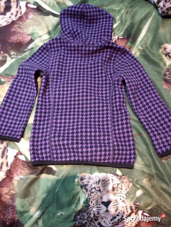 Dwuczęściowy polar bluza fiolet 4 latka