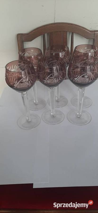 Kieliszki kryształowe dolnośląskie Świdnica