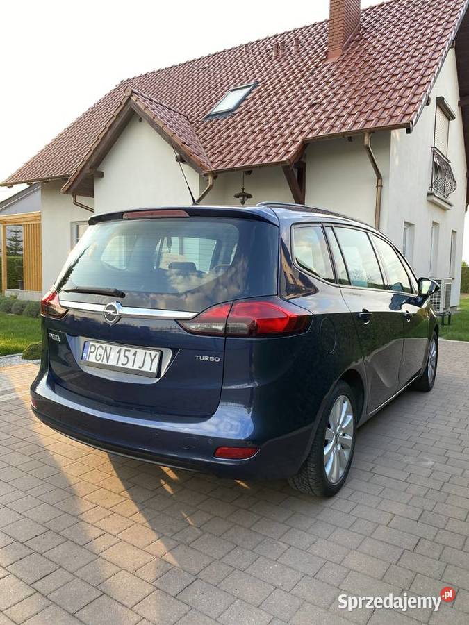 Opel Zafira 14 Turbo LPG 7 osób wielkopolskie Małachowo-Złych Miejsc