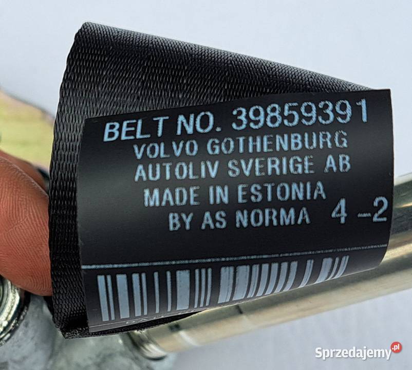 PAS BEZPIECZEŃSTWA NAPINACZ PASA LEWY TYŁ VOLVO
