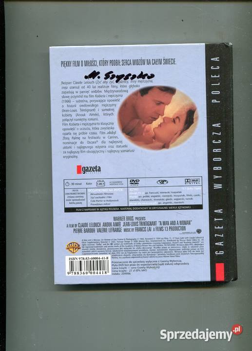 Kobieta i mężczyzna Film DVD Szczecin
