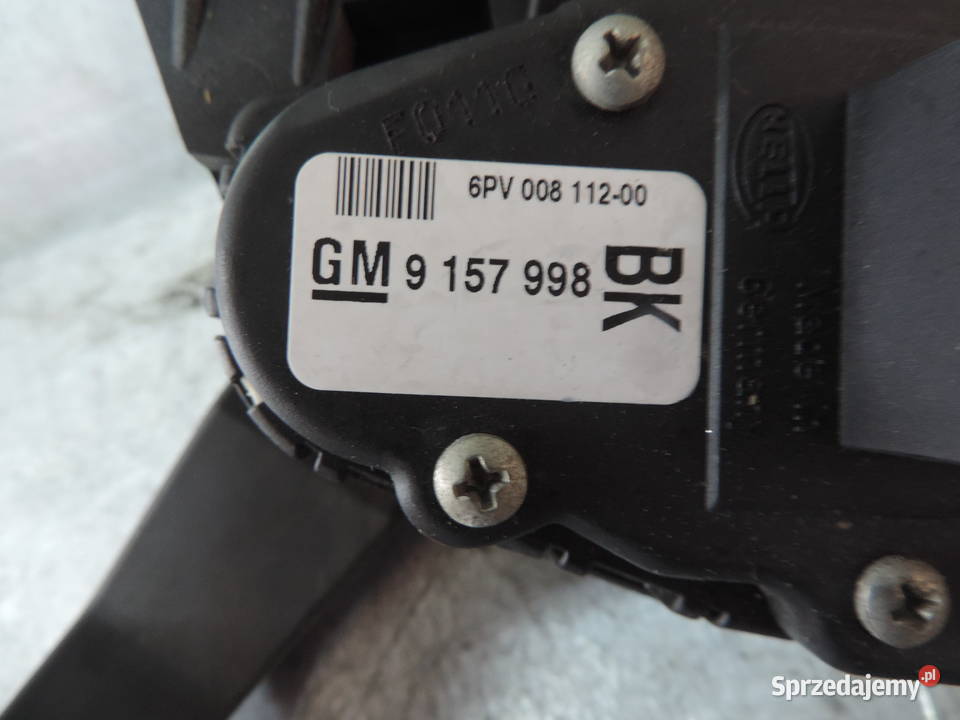 OPEL ASTRA 2 G 16 8V PEDAŁ GAZU POTENCJOMETR
