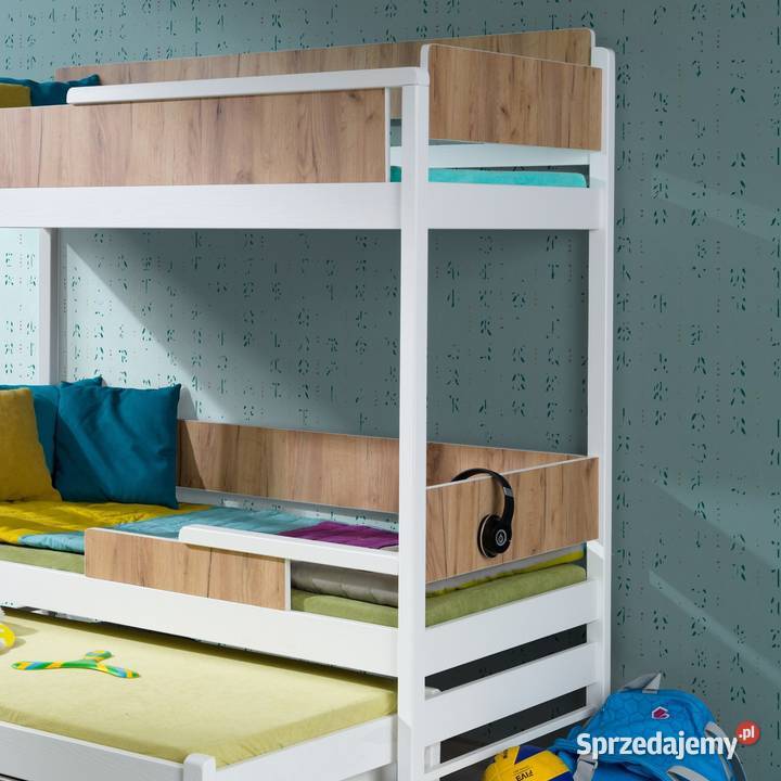Łóżko piętrowe 3osobowe QUATRO MEBLOBED dostępny