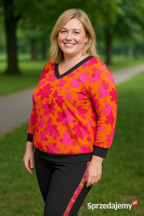Dres BAWEŁNASPODNIE LAMPAS BLUZA SM BIUST 118 Pątnów sprzedam