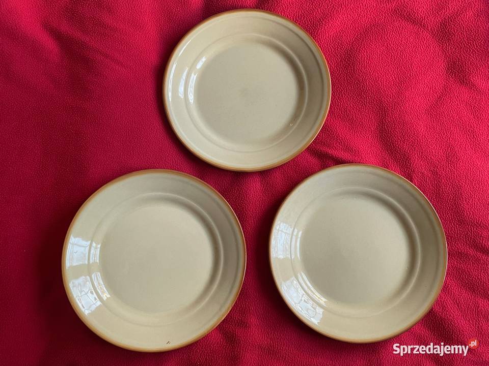 Stare talerze płaskie Tułowice PRL i Kołobrzeg