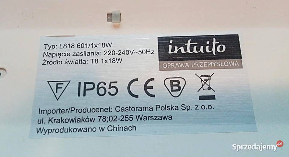 2 x Lampa Oprawa hermetyczna jarzeniówka Rewal
