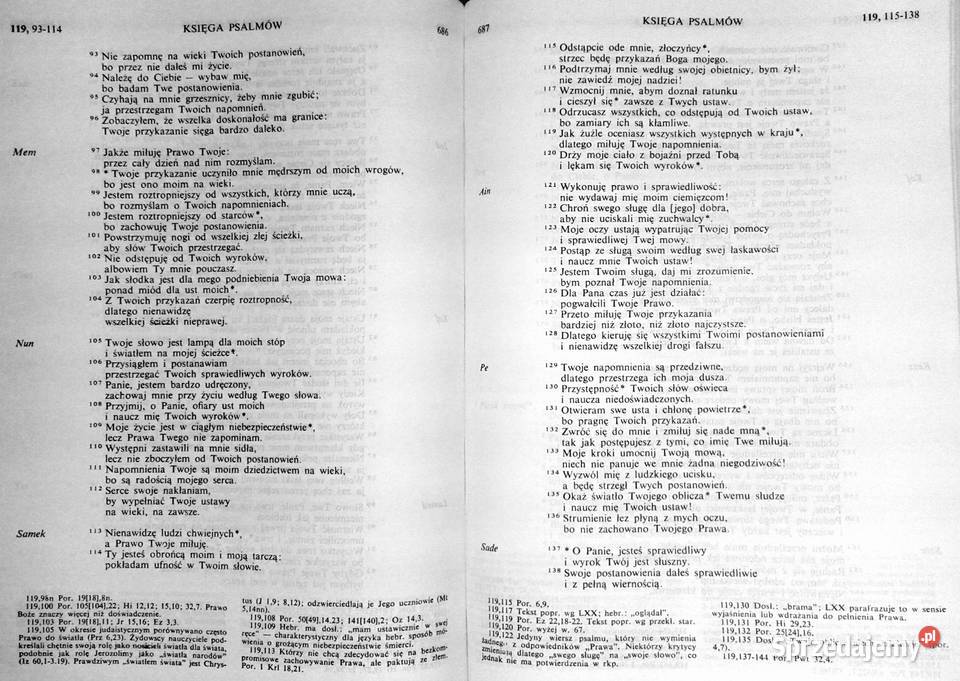 Pismo święte Starego i Nowego Testamentu Pozostałe Chełm sprzedam