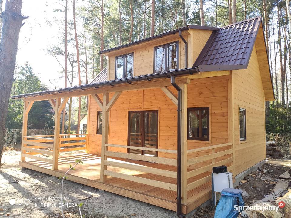 dom szkieletowy domek z drewna letniskowy 35m na Otwock sprzedam