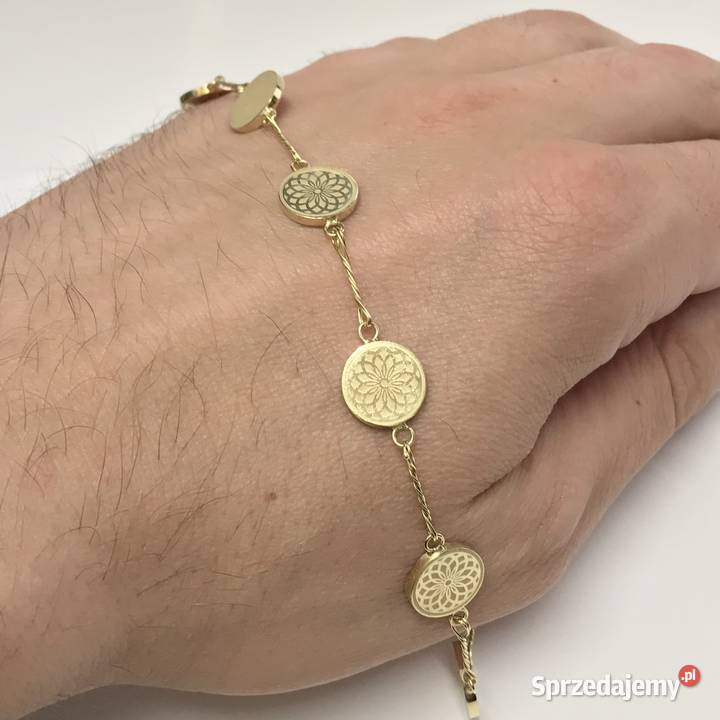 Złoty ŁAŃCUSZEK naszyjnik 14K CUDOWNY splot 39 złote mazowieckie Warszawa