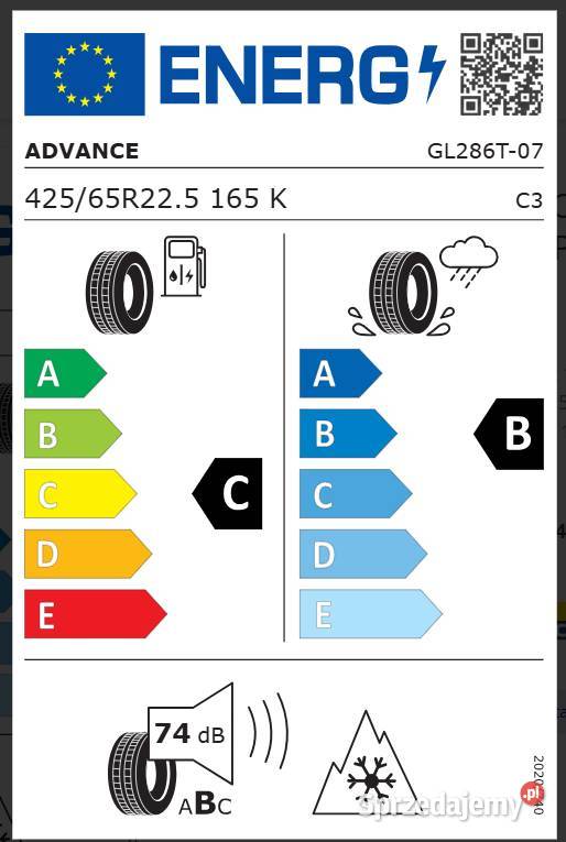 Advance GL286T 42565 R225 Opona ciężarowa Zarębki