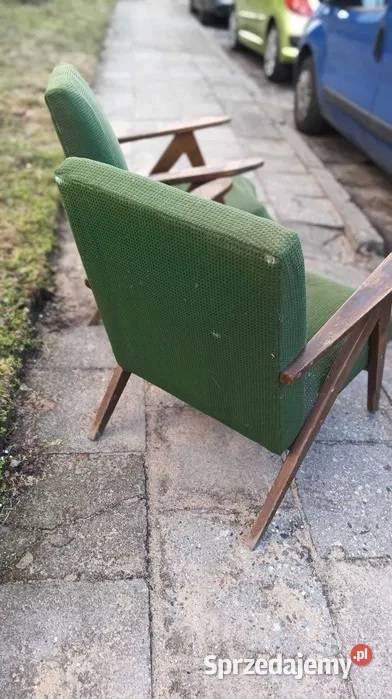 Fotele PRL lata 6070te typ B310 Var 2 sztuki Szczecin