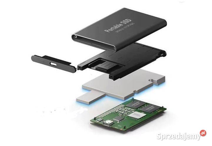 Dysk zewnętrzny Portable SSD 128TB nowy czar wielkopolskie Jastrowie sprzedam