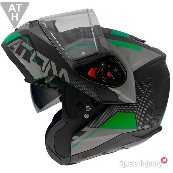 KASK SZCZĘKOWY MT MATT FLUOR ZIELONY SMXL Mrągowo