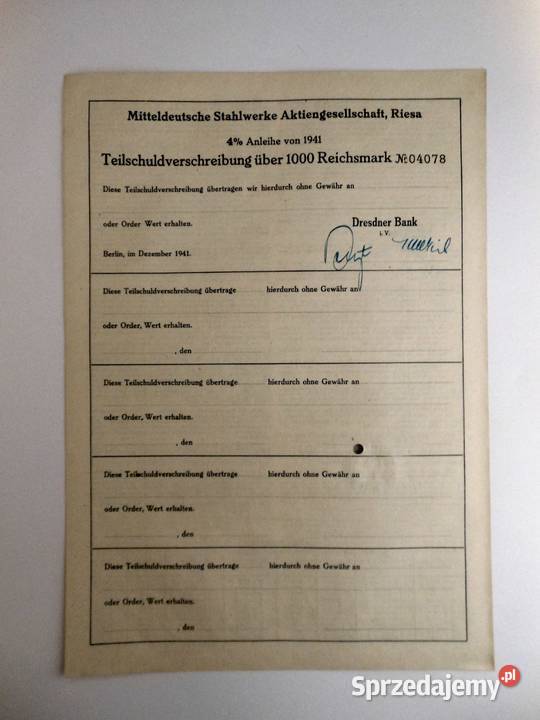 Osiem niemieckich akcji Bartoszyce