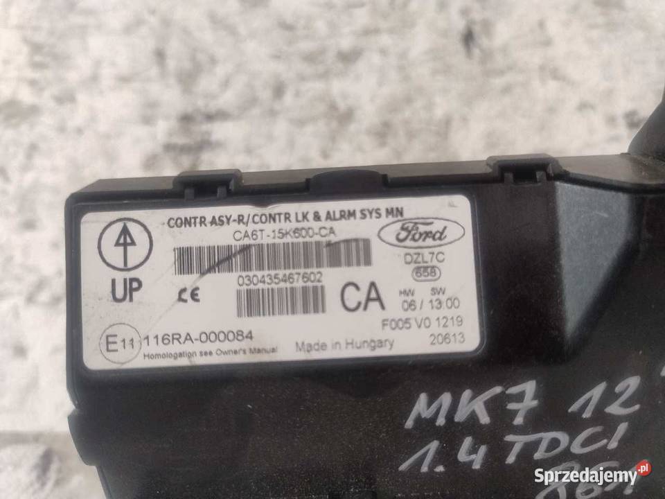 MODUŁ STEROWNIK BSI FORD FIESTA MK7 CA6T15K600CA