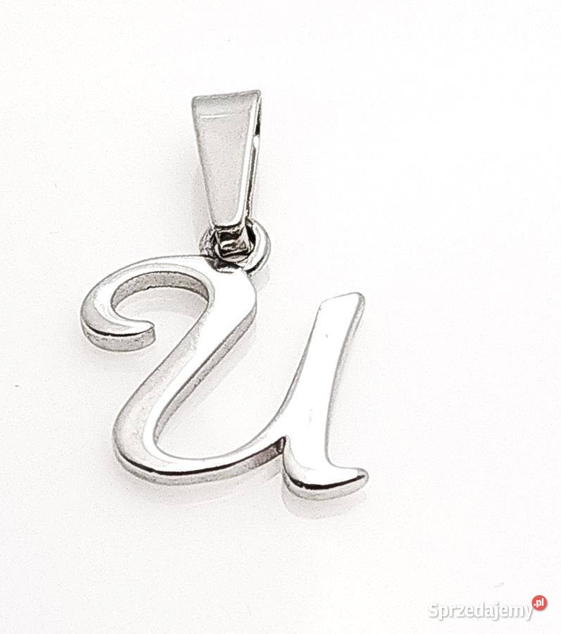 Srebrna zawieszka literka U NS50 WYPRZEDAŻ Pozostałe Poznań