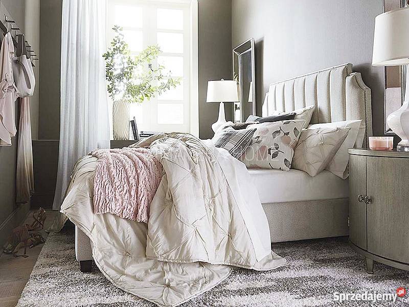 Łóżko nowojorskie glamour tapicerowane zielony Biała Podlaska
