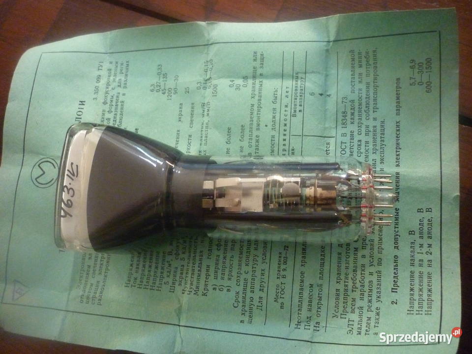 Lampa oscyloskopowa 6ŁO1I Dębica