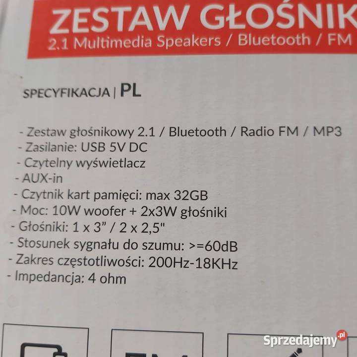 Niezawodny zestaw glosnikowy Głośniki, słuchawki i kamerki internetowe opolskie sprzedam
