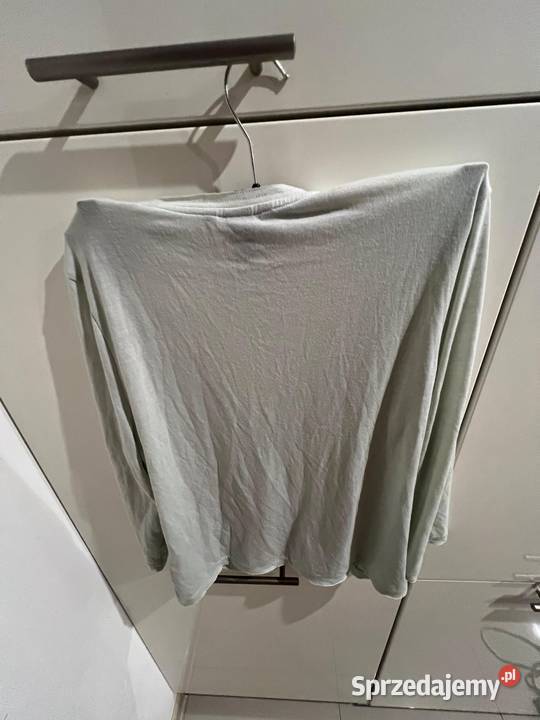 Delikatny miętowy piękny sweterek HM M niebieski Gdańsk