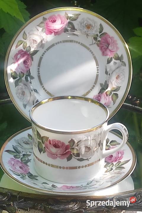 ROYAL WORCESTERurocze różane TrioROYAL GARDEN Porcelana i szkło Antyki, Sztuka, Kolekcje Pabianice sprzedam